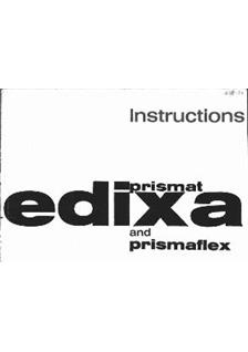 Edixa Wirgin Prismaflex manual. Camera Instructions.
